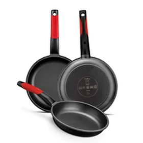 Non-stick frying pan BRA A411222 Black Red Stainless steel Aluminium by BRA, Frying Pans - Ref: S9902157, Price: 18,78 €, Dis...