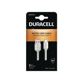 Cable USB DURACELL USB5023W 2 m Blanco (1 unidad) de DURACELL, Cables USB - Ref: S9903085, Precio: 7,50 €, Descuento: %