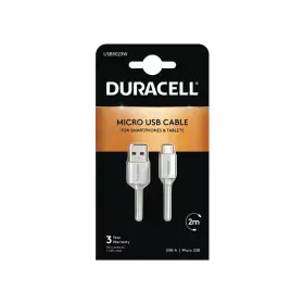 Cavo USB DURACELL USB5023W 2 m Bianco (1 Unità) di DURACELL, Cavi USB - Rif: S9903085, Prezzo: 7,50 €, Sconto: %