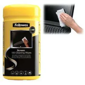 Toalhetes de limpeza Fellowes 9970330 Dispensador Ecrã 100 Peças de Fellowes, Kits - Ref: S9903331, Preço: 5,64 €, Desconto: %