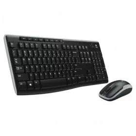 Clavier et souris sans fil Logitech 920-004513 Noir Espagnol Qwerty QWERTY de Logitech, Ensembles Clavier et Souris - Réf : S...