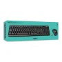 Tastiera e Mouse Wireless Logitech 920-004513 Nero Qwerty in Spagnolo QWERTY di Logitech, Set tastiera e Mouse - Rif: S990460...