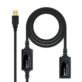 Câble Rallonge à USB NANOCABLE 10.01.0212 10 m Noir 10 m de NANOCABLE, Câbles USB - Réf : S9904891, Prix : 12,71 €, Remise : %