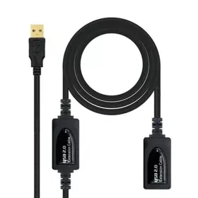 Cabo Alargador USB NANOCABLE 10.01.0212 10 m Preto 10 m de NANOCABLE, Cabos USB - Ref: S9904891, Preço: 12,71 €, Desconto: %