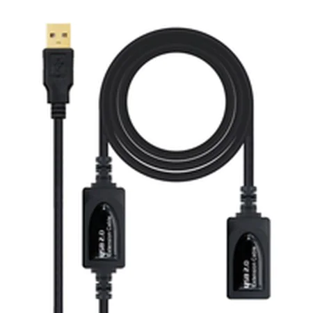 Verlängerungskabel mit USB NANOCABLE 10.01.0213 Schwarz 15 m von NANOCABLE, USB-Kabel - Ref: S9904892, Preis: 20,80 €, Rabatt: %