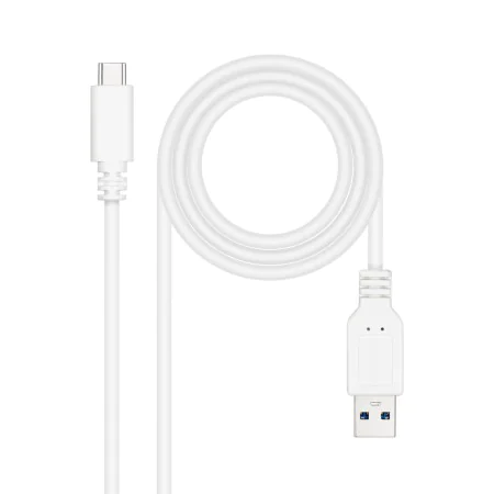 Cable USB-C NANOCABLE 10.01.4001-L150-W Blanco 1,5 m (1 unidad) de NANOCABLE, Cables USB - Ref: S9904924, Precio: 5,97 €, Des...