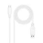 Cabo USB-C para USB NANOCABLE 10.01.4001-W Branco 1 m (1 Unidade) de NANOCABLE, Cabos USB - Ref: S9904925, Preço: 5,28 €, Des...