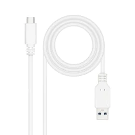 USB-C-Kabel auf USB NANOCABLE 10.01.4001-W Weiß 1 m (1 Stück) von NANOCABLE, USB-Kabel - Ref: S9904925, Preis: 5,28 €, Rabatt: %