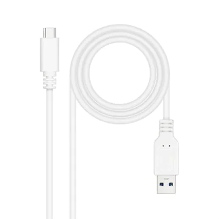 Cabo USB-C para USB NANOCABLE 10.01.4001-W Branco 1 m (1 Unidade) de NANOCABLE, Cabos USB - Ref: S9904925, Preço: 5,28 €, Des...