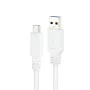 Cabo USB-C para USB NANOCABLE 10.01.4001-W Branco 1 m (1 Unidade) de NANOCABLE, Cabos USB - Ref: S9904925, Preço: 5,28 €, Des...