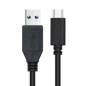 Cabo USB A para USB-C NANOCABLE 10.01.4002 Preto 2 m (1 Unidade) de NANOCABLE, Cabos USB - Ref: S9904926, Preço: 7,83 €, Desc...