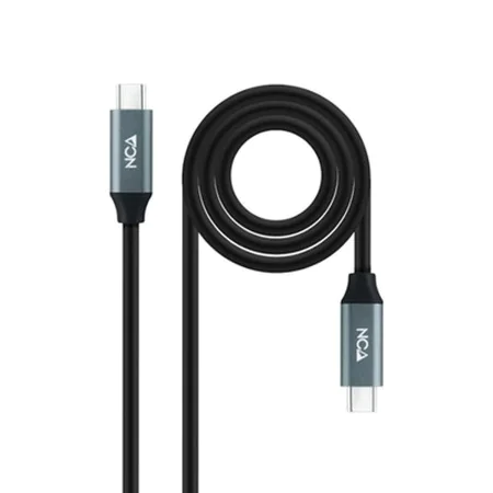 USB-C Cable NANOCABLE 10.01.4301 Black 1 m (1 Unit) by NANOCABLE, USB Cables - Ref: S9904936, Price: 7,68 €, Discount: %