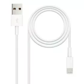 Lightning Cable NANOCABLE 10.10.0402 (1 m) White 2 m (1 Unit) by NANOCABLE, Lightning Cables - Ref: S9904954, Price: 4,07 €, ...