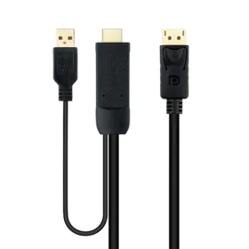 Cabo DisplayPort a HDMI NANOCABLE 10.15.4352 Preto 1,8 m 4K Ultra HD de NANOCABLE, Adaptadores DVI-HDMI - Ref: S9905018, Preç...