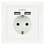 Tomada Parede com 2 Portos USB TooQ 10.35.0010 5V/2.4A Branco 2,4 A de TooQ, Tomadas de corrente - Ref: S9905306, Preço: 13,8...