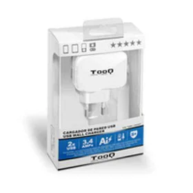 Chargeur mural TooQ TQWC-1S02WT USB x 2 17W Blanc 17 W de TooQ, Chargeurs et adaptateurs - Réf : S9907425, Prix : 7,08 €, Rem...