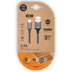 Câble USB A vers USB-C Tech One Tech TEC2023 2 m de Tech One Tech, Câbles USB - Réf : S9907622, Prix : 6,81 €, Remise : %