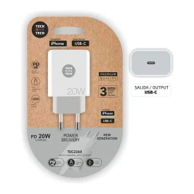 Chargeur mural Tech One Tech TEC2260 20 W USB-C de Tech One Tech, Chargeurs - Réf : S9907644, Prix : 9,29 €, Remise : %