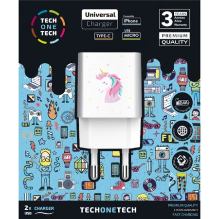 Cargador de Pared Tech One Tech TEC2501 Blanco (1 unidad) de Tech One Tech, Cargadores - Ref: S9907650, Precio: 6,82 €, Descu...