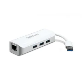 Adaptador USB a Ethernet Trendnet TU3-ETGH3 Blanco de Trendnet, Hubs USB - Ref: S9907922, Precio: 33,48 €, Descuento: %