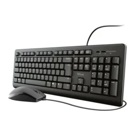 Clavier Trust Trust Noir Espagnol Qwerty de Trust, Claviers - Réf : S9908133, Prix : 16,01 €, Remise : %