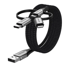 Cavo USB Vention CQJHF 1 m Grigio di Vention, Cavi USB - Rif: S9908504, Prezzo: 15,04 €, Sconto: %