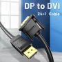 Adaptateur DisplayPort vers DVI Vention HAFBG Noir 1,5 m de Vention, Câbles DVI - Réf : S9908554, Prix : 8,18 €, Remise : %