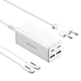 Wall Charger Vention FBSWG-EU 100 W White (1 Unit) by Vention, Chargers - Ref: S9908839, Price: 58,35 €, Discount: %