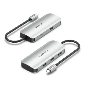 Hub USB Vention TNAHB Grigio di Vention, Hub di rete e switch - Rif: S9908913, Prezzo: 12,27 €, Sconto: %