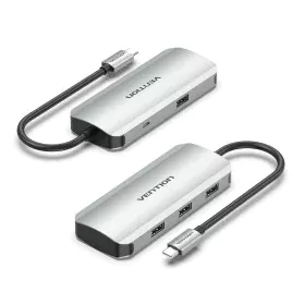 Hub USB Vention TNAHB Gris de Vention, Hubs de réseau - Réf : S9908913, Prix : 12,27 €, Remise : %