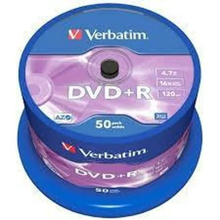 DVD+R Verbatim VB-DPR47S3A 50 Unidades de Verbatim, Consumibles de almacenamiento - Ref: S9908985, Precio: 35,33 €, Descuento: %