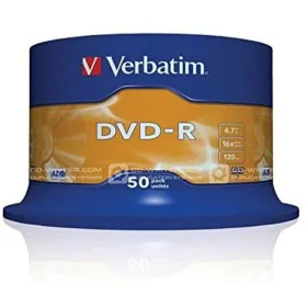 DVD-R Verbatim DVD-R Matt Silver 16x Argenté (50 Unités) de Verbatim, Toners et encre pour imprimante - Réf : S9908991, Prix ...