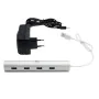 Hub USB Woxter PE26-142 Blanco Plateado Aluminio (1 unidad) de Woxter, Hubs de red - Ref: S9909143, Precio: 25,34 €, Descuent...