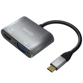 Adapter HDMI auf VGA Aisens A109-0627 Grau 15 cm von Aisens, DP-HDMI-Adapter - Ref: S9909599, Preis: 17,00 €, Rabatt: %