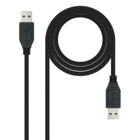 Cabo USB 3.0 A para USB A NANOCABLE 10.01.1002-BK Preto 2 m de NANOCABLE, Cabos USB - Ref: S9909762, Preço: 5,24 €, Desconto: %