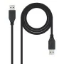 Cabo USB 3.0 A para USB A NANOCABLE 10.01.1002-BK Preto 2 m de NANOCABLE, Cabos USB - Ref: S9909762, Preço: 5,58 €, Desconto: %