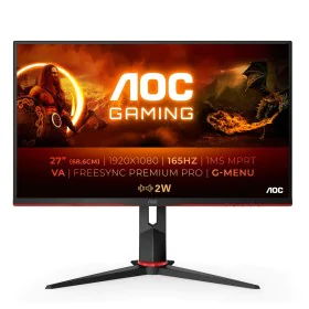 Écran AOC 27G2SAE/BK 27" Full HD 165 Hz de AOC, Ecrans PC - Réf : S9910040, Prix : 181,44 €, Remise : %