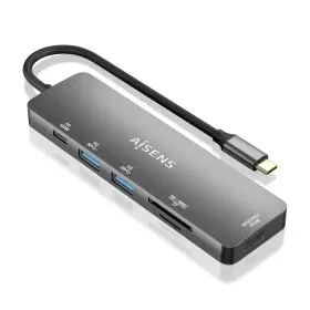 Hub USB Aisens ASUC-6P016-GR Grigio (1 Unità) di Aisens, Hub USB - Rif: S9910650, Prezzo: 17,40 €, Sconto: %