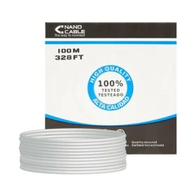 Câble RJ45 Catégorie 5e UTP NANOCABLE 10.20.0302-FLEX Gris 100 m de NANOCABLE, Câbles Ethernet - Réf : S9911391, Prix : 24,39...