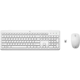 Keyboard and Wireless Mouse HP 230 White Spanish Qwerty by HP, Keyboard & Mouse Sets - Ref: S9911757, Price: 35,33 €, Discoun...