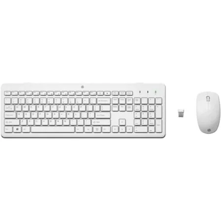 Keyboard and Wireless Mouse HP 230 White Spanish Qwerty by HP, Keyboard & Mouse Sets - Ref: S9911757, Price: 35,33 €, Discoun...