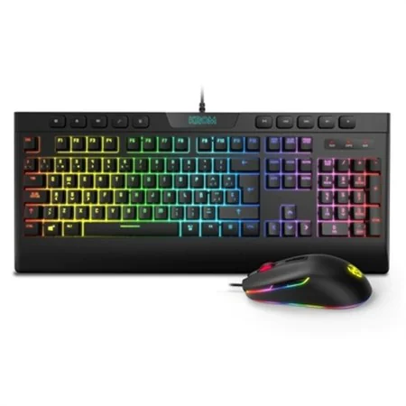 Clavier et Souris Gaming Krom Kalyos RGB Noir de Krom, Écouteurs avec microphones - Réf : S9911914, Prix : 21,49 €, Remise : %