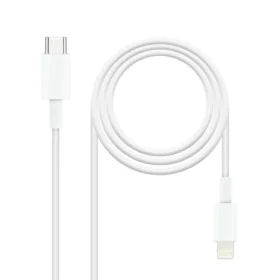 Cable de Datos/Carga con USB NANOCABLE 10.10.0600 50 cm Blanco (1 unidad) de NANOCABLE, Cables Lightning - Ref: S9912091, Pre...