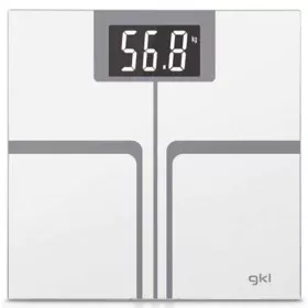 Digital Bathroom Scales GKL FITMAX WHITE 200 kg White Polyester by GKL, Scales - Ref: S9912299, Price: 24,60 €, Discount: %