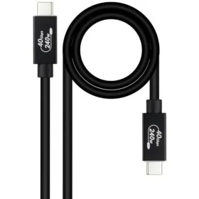 Cable USB NANOCABLE 10.01.5002 Negro 1,8 m (1 unidad) de NANOCABLE, Cables USB - Ref: S9912558, Precio: 10,74 €, Descuento: %