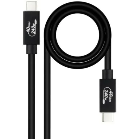 Cabo USB NANOCABLE 10.01.5002 Preto 1,8 m (1 Unidade) de NANOCABLE, Cabos USB - Ref: S9912558, Preço: 10,87 €, Desconto: %