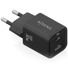 Chargeur mural Aisens ASCH-30W2P021-BK Noir 30 W (1 Unité) de Aisens, Chargeurs - Réf : S9912627, Prix : 10,20 €, Remise : %