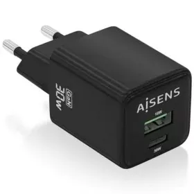 Wandladegerät Aisens ASCH-30W2P038-BK Schwarz 30 W (1 Stück) von Aisens, Ladegeräte - Ref: S9912629, Preis: 9,14 €, Rabatt: %