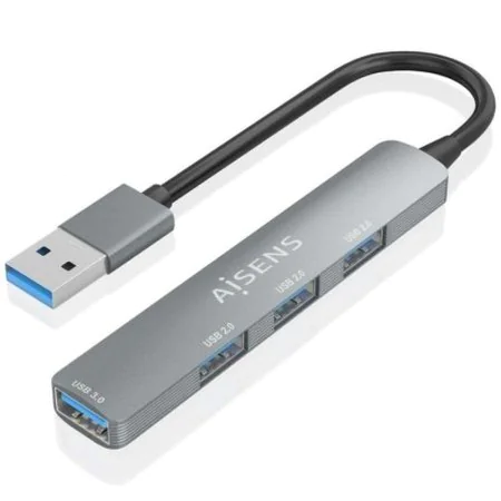 Hub USB Aisens A106-0859 Gris (1 Unité) de Aisens, Hubs USB - Réf : S9912638, Prix : 6,33 €, Remise : %