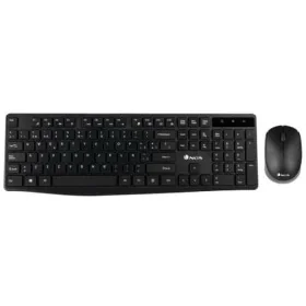 Clavier et souris sans fil NGS NGSWIRELESSSETALLUREKIT 1200 dpi 2.4 GHz Noir (1 Unité) de NGS, Claviers numériques - Réf : S9...